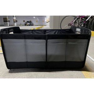 2 Pack Trunk Organizer, Reinforced Handles, Collapsible Multi-Compartment